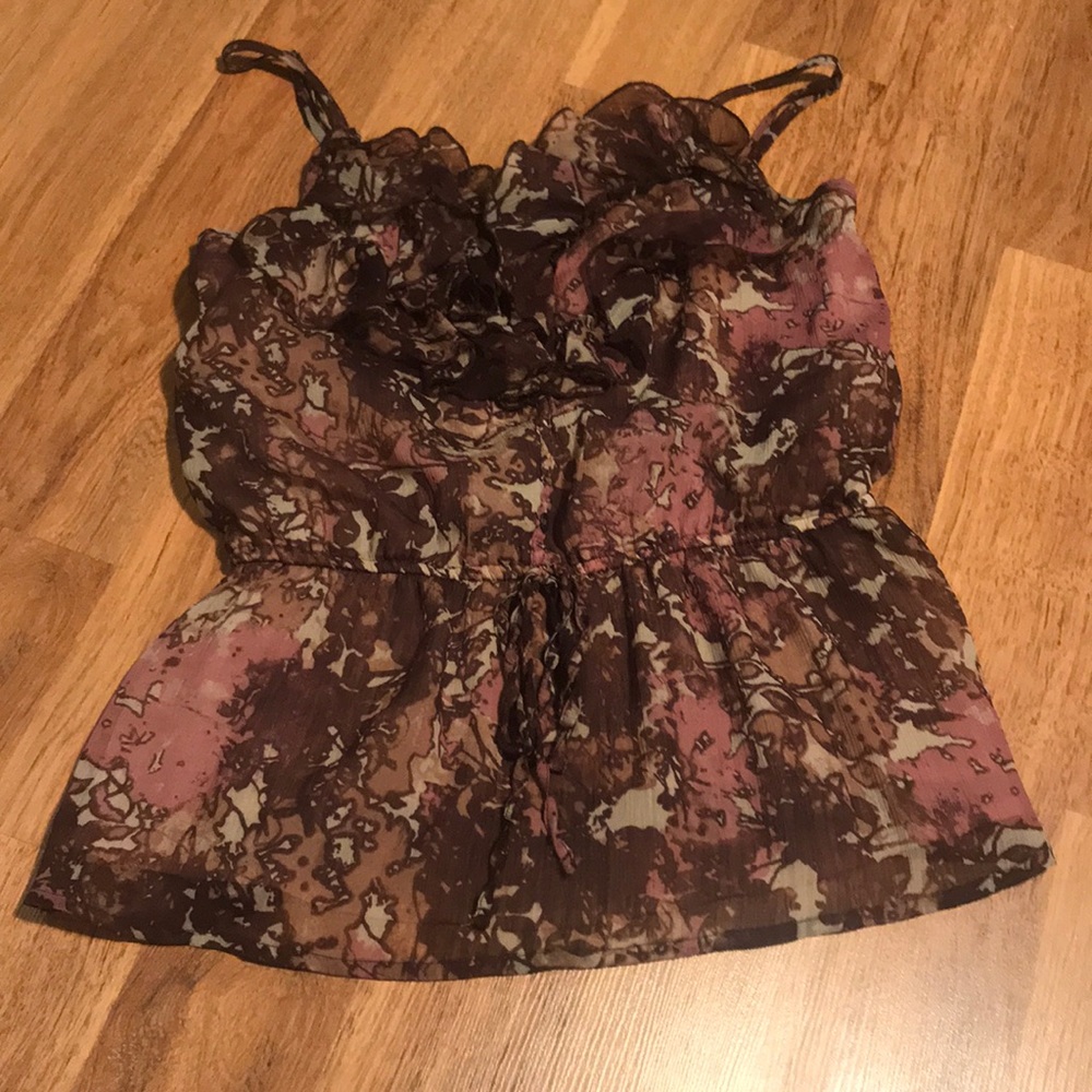 Mudd Cinched Waist Blouse
